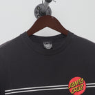 Close-up of the collar and tag on the Vintage Y2K Santa Cruz Skateboards "Classic Dot" T-Shirt - S