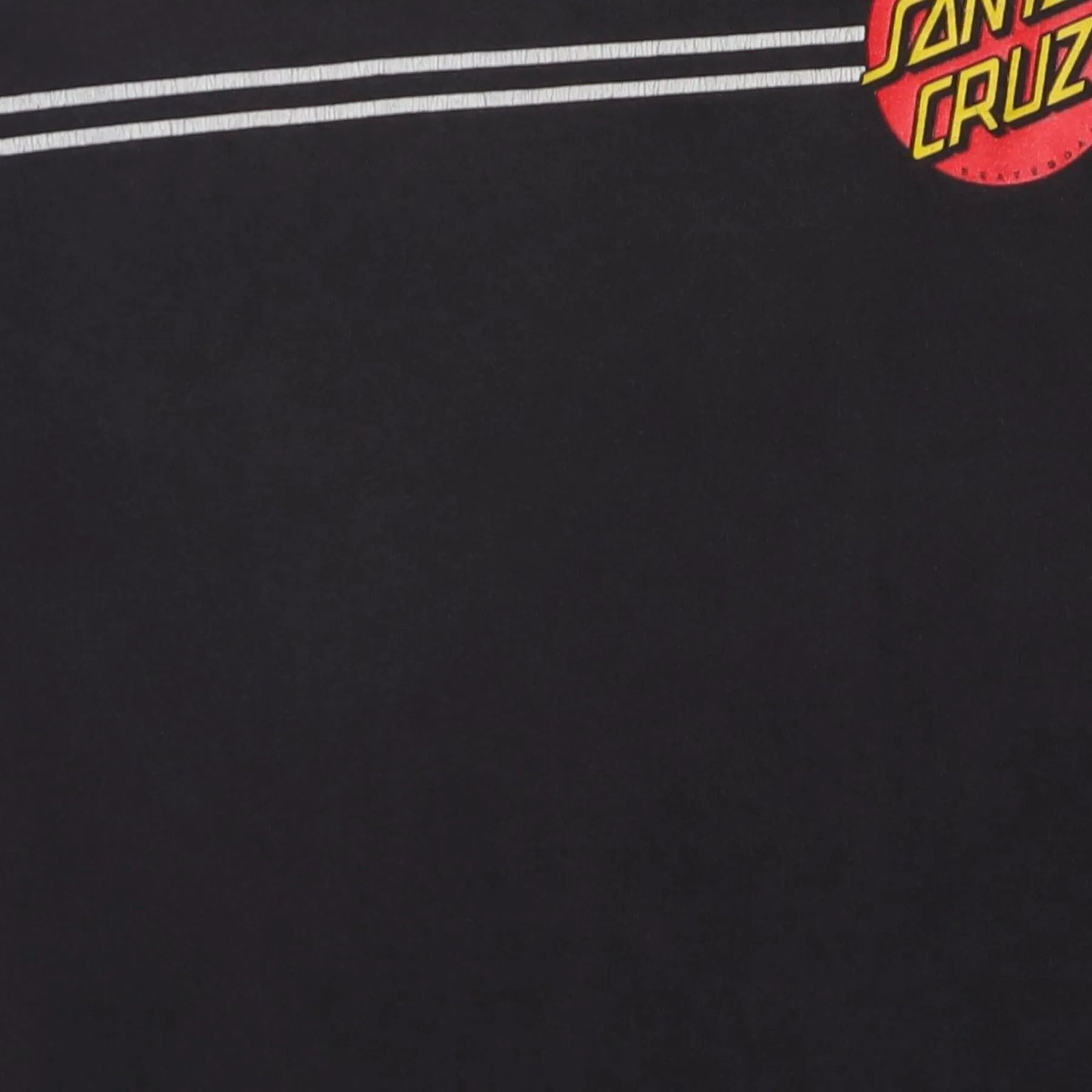 Close-up of the main graphic on the Vintage Y2K Santa Cruz Skateboards "Classic Dot" T-Shirt - S