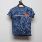 Front view of Vintage Y2K Santa Cruz Skateboards "Classic Dot Logo Tie-Dye" T-Shirt - S