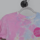 Close-up of the collar and tag on the Vintage Y2K Santa Cruz "Classic Dot Logo" T-Shirt - S
