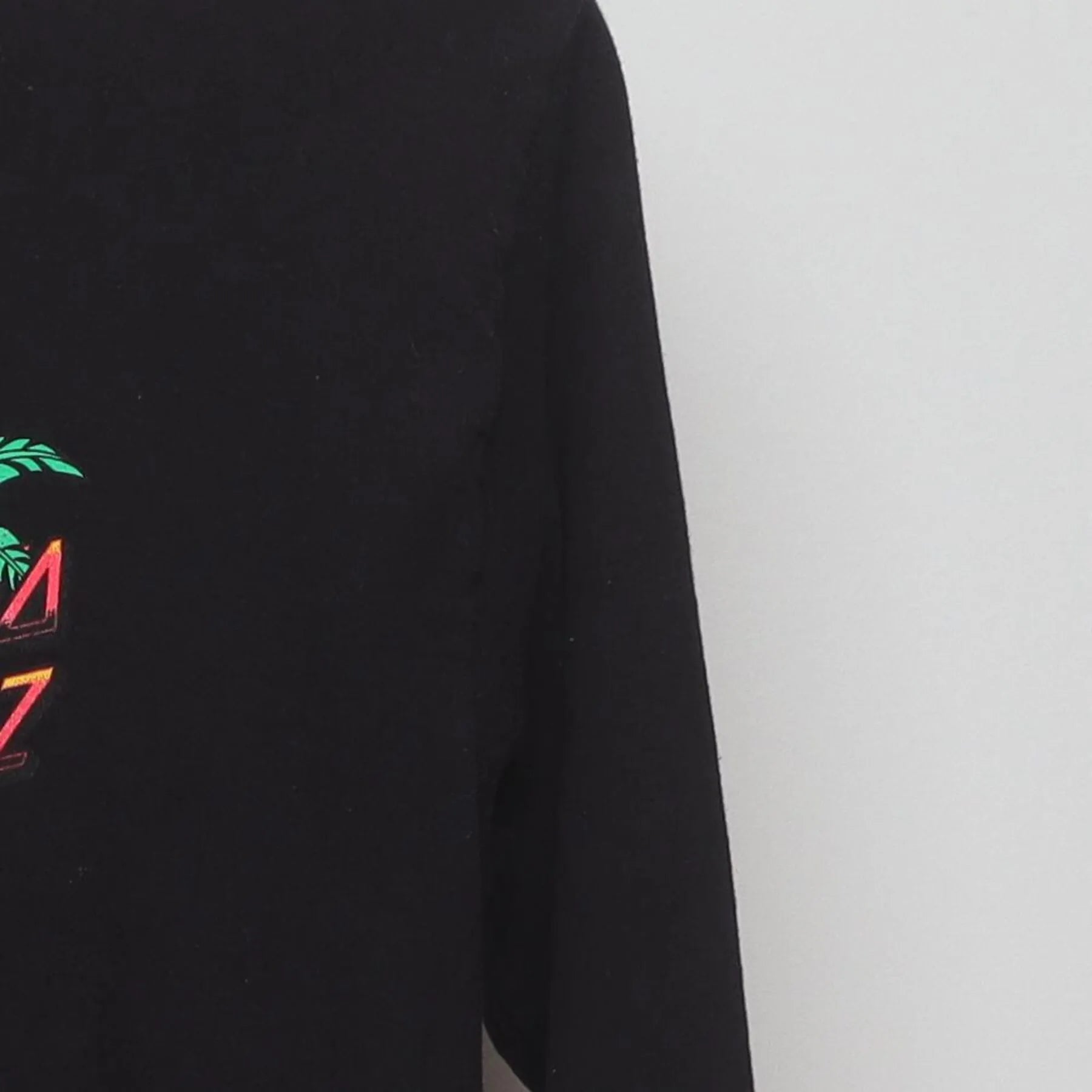 Close-up of the Right sleeve on the Vintage Y2K Santa Cruz "Volcano" Long Sleeve T-Shirt - S