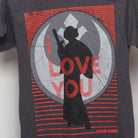 Close-up of the main graphic on the Vintage Star Wars Princess Leia Graphic T-Shirt S
