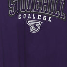 Close-up of the main graphic on the Vintage Y2K Champion "Stonehill College Skyhawks" T-Shirt - M