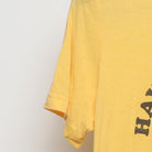 Close-up of the Left sleeve on the Vintage 1970s walk in love. "Have A Nice Day" Smiley Face T-Shirt - XS
