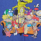 Close-up of the main graphic on the Vintage Y2K Nickelodeon "Nicktoons '90s Cast" T-Shirt - L
