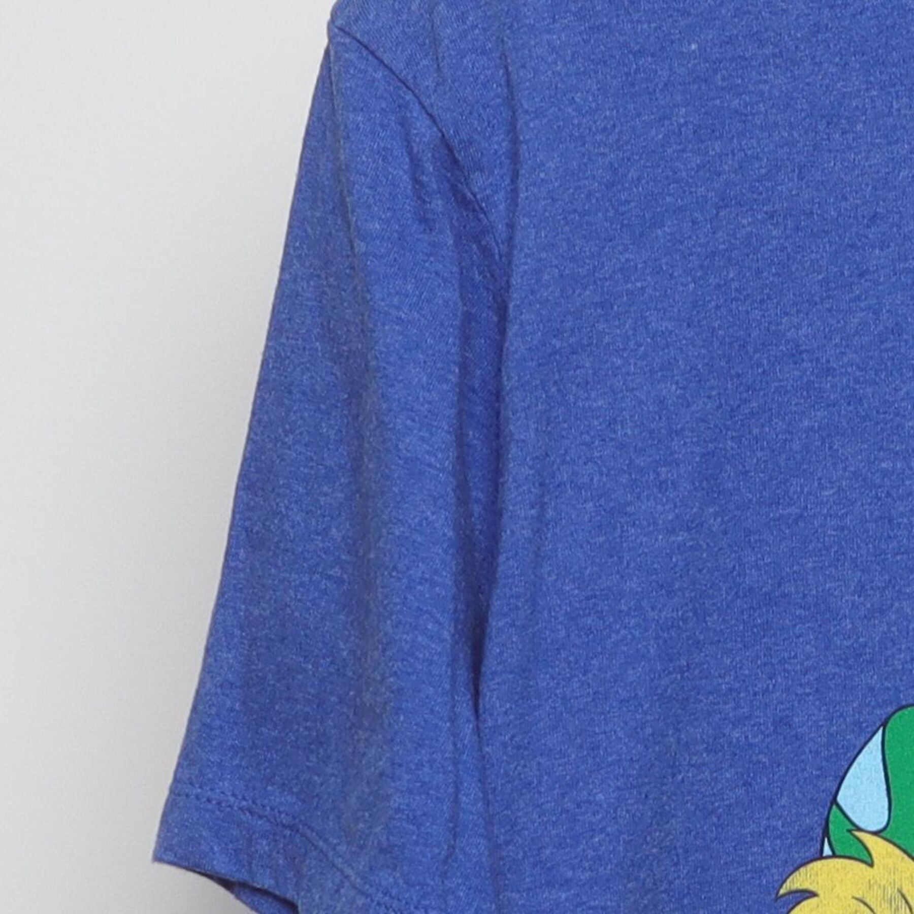 Close-up of the Left sleeve on the Vintage Y2K Nickelodeon "Nicktoons '90s Cast" T-Shirt - L