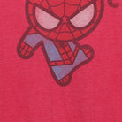 Close-up of the main graphic on the Vintage 2010s Marvel "Chibi Spider-Man" T-Shirt - XL