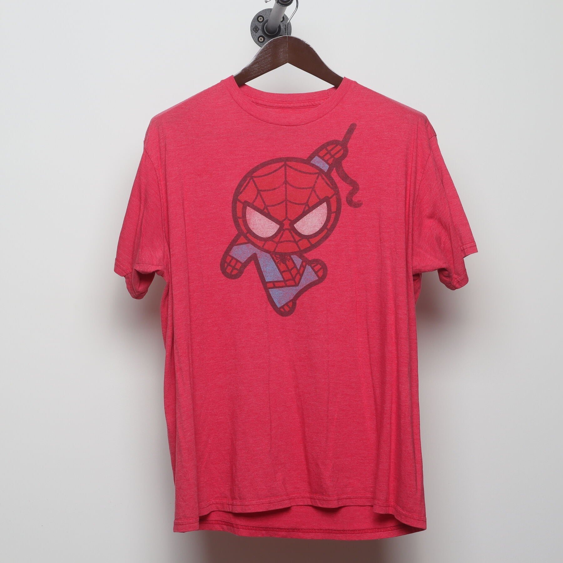 Front view of Vintage 2010s Marvel "Chibi Spider-Man" T-Shirt - XL