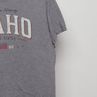 Close-up of the sleeve on the Vintage Style Idaho Retro Graphic T-Shirt M