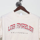 Close-up of the collar and tag on the Vintage-Style Los Angeles Graphic Souvenir T-Shirt L