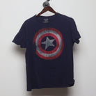 Front view of Vintage 2010s Marvel "Captain America Shield" T-Shirt - L