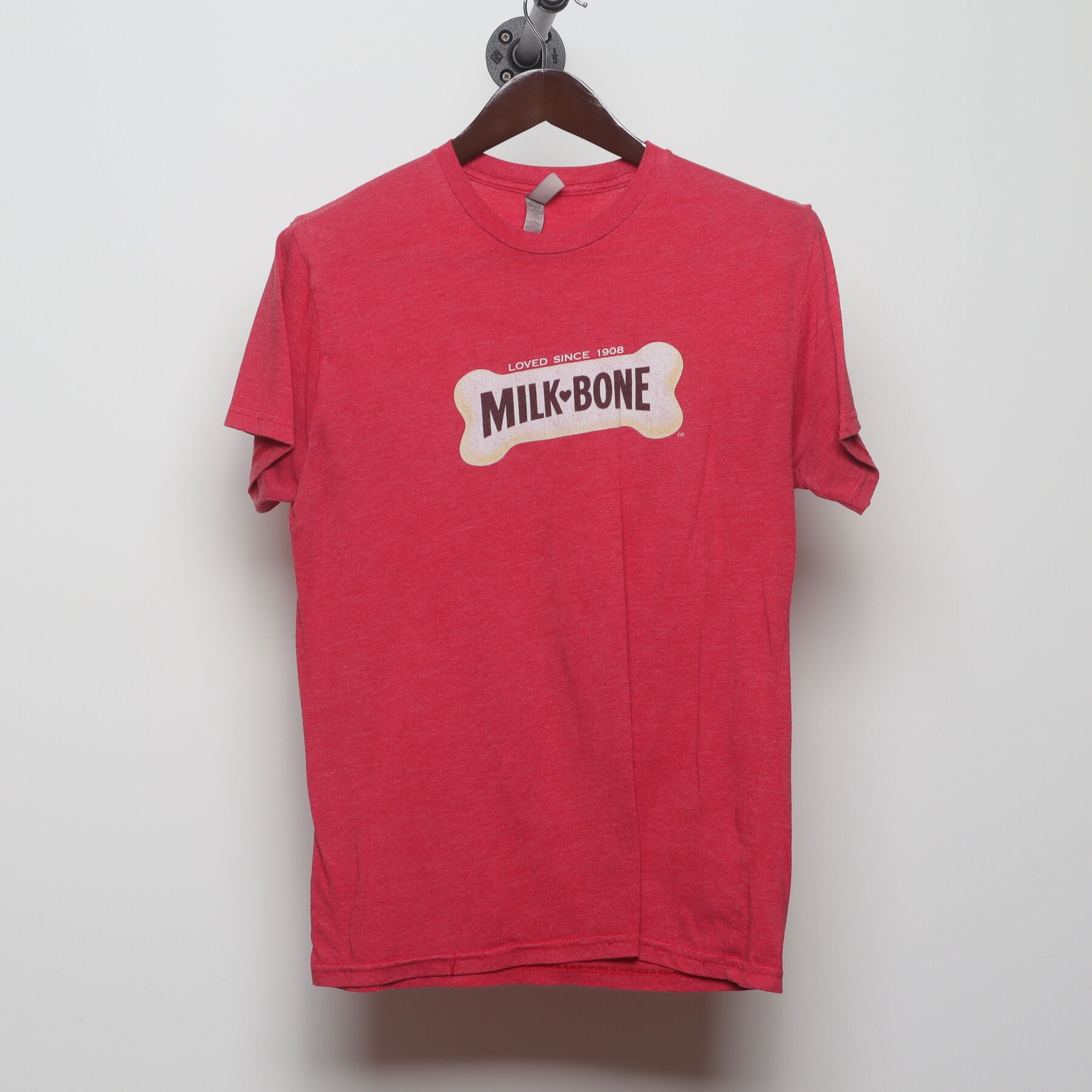 Front view of Vintage Y2K Milk-Bone "Loved Since 1908" T-Shirt - M