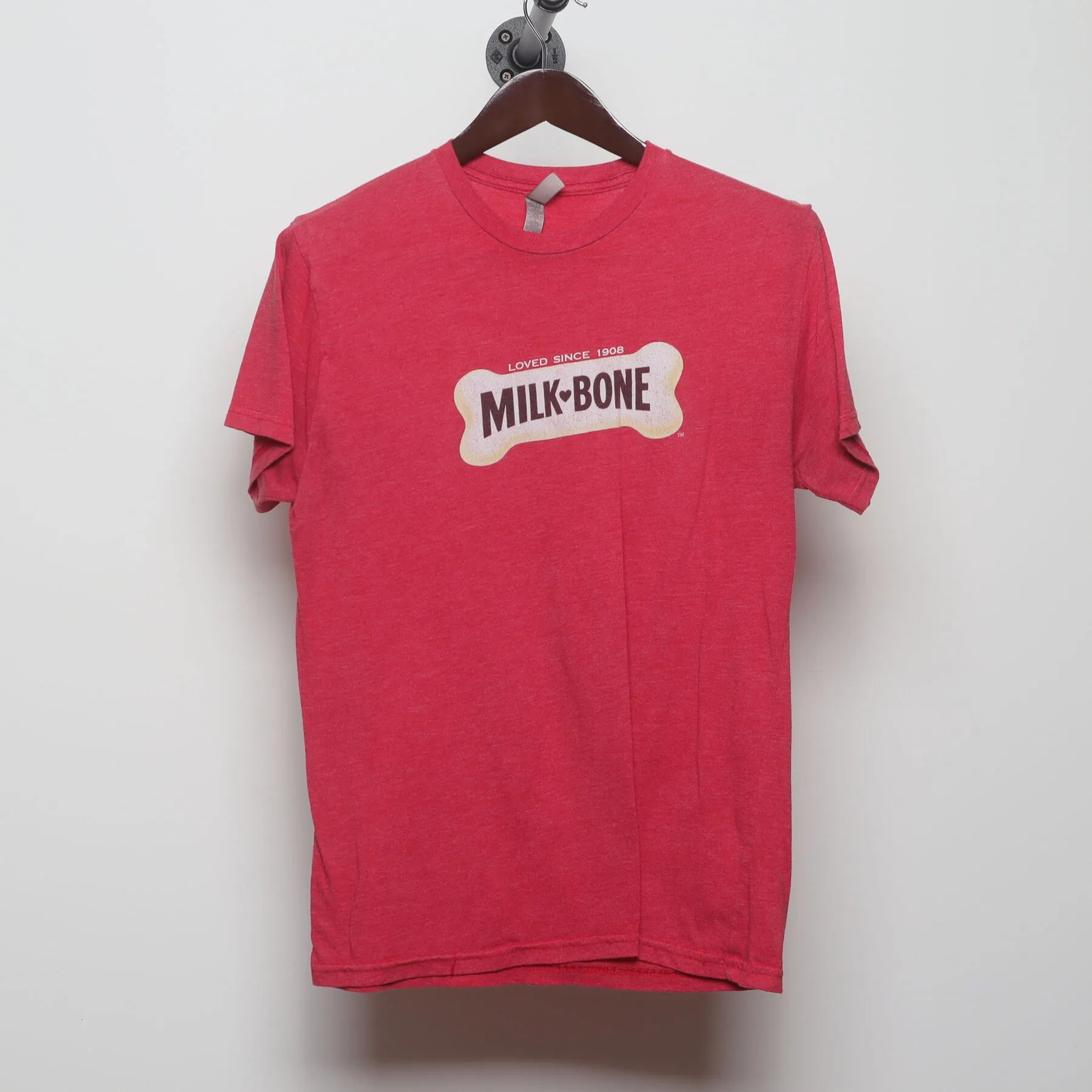 Front view of Vintage Y2K Milk-Bone "Loved Since 1908" T-Shirt - M