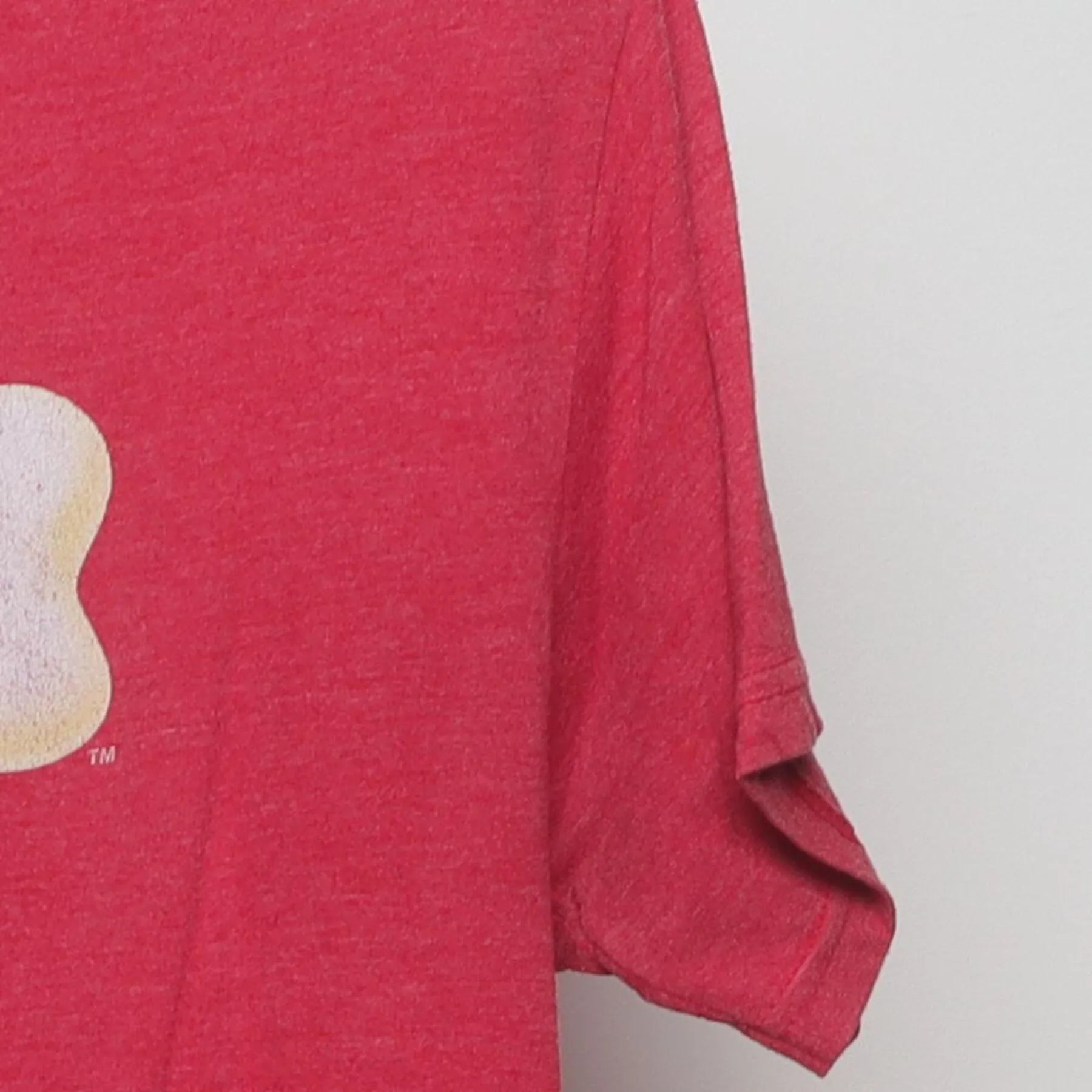 Close-up of the Right sleeve on the Vintage Y2K Milk-Bone "Loved Since 1908" T-Shirt - M