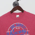 Close-up of the collar and tag on the Vintage Y2K Chevrolet "Big Shupe's Racing" T-Shirt - XS