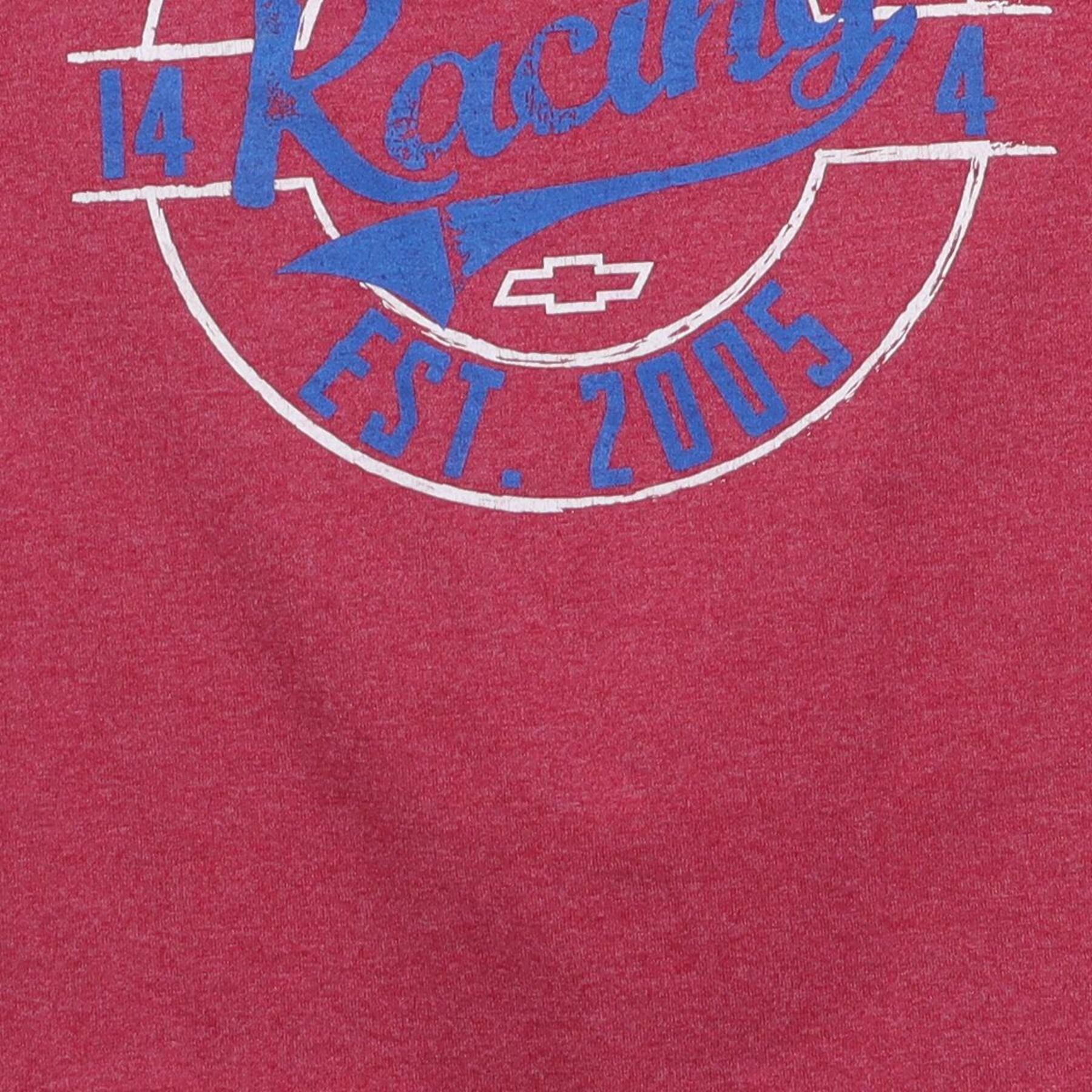 Close-up of the main graphic on the Vintage Y2K Chevrolet "Big Shupe's Racing" T-Shirt - XS