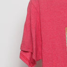 Close-up of the Left sleeve on the Vintage Y2K OBX Running Company "Greetings from OBX" Postcard T-Shirt - S
