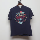 Front view of Vintage Style Rocky Mountains Souvenir T-Shirt M