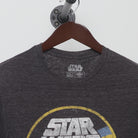 Close-up of the collar and tag on the Vintage 1970s Star Wars "TIE Fighter Logo" T-Shirt - S