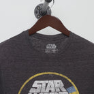 Close-up of the collar and tag on the Vintage 1970s Star Wars "TIE Fighter Logo" T-Shirt - S