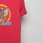 Close-up of the sleeve on the Vintage Style Tom and Jerry Cartoon T-Shirt M