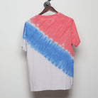 Back view of Vintage Y2K Urban Pipeline "Red White & Blue Diagonal Tie-Dye" T-Shirt - M