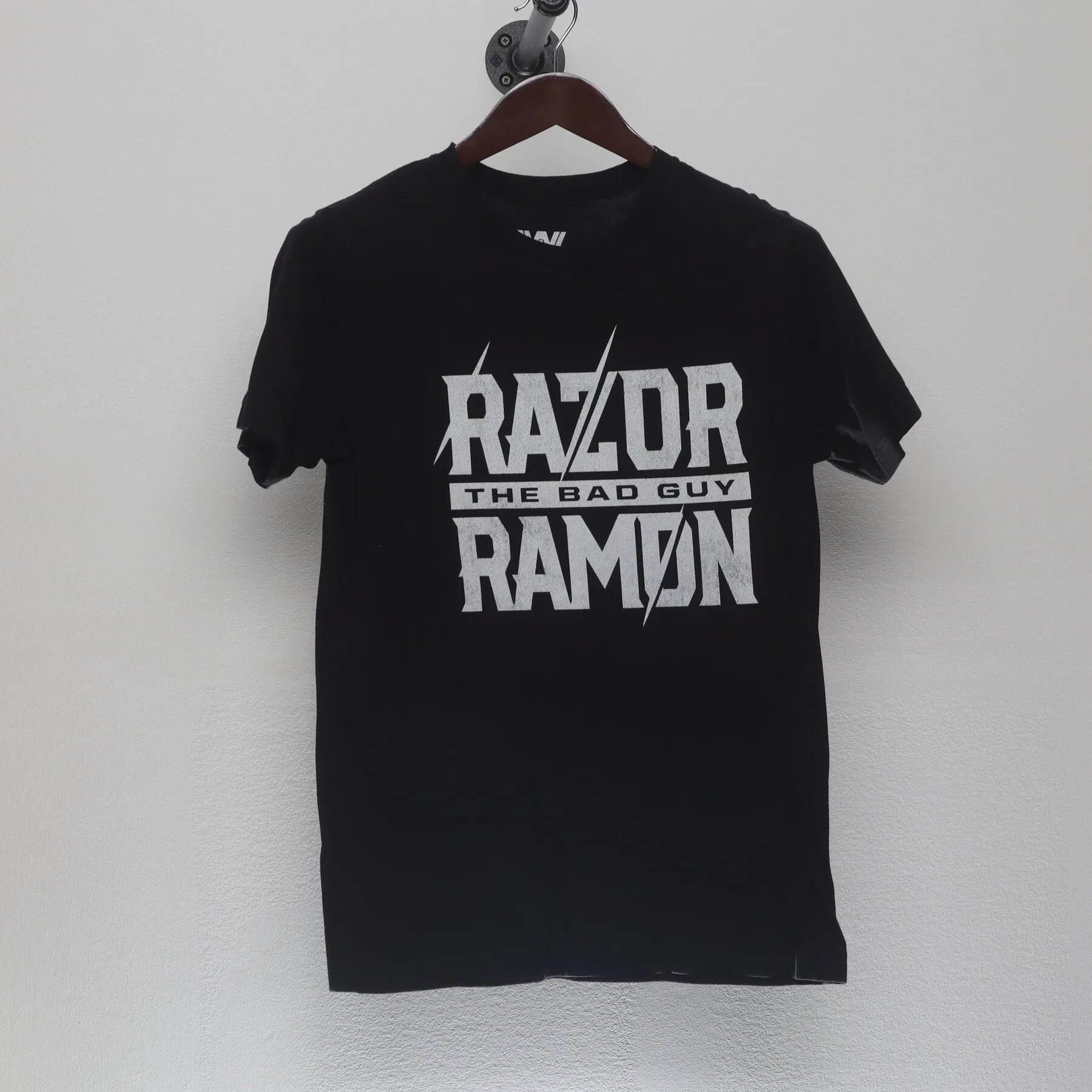 Front view of Vintage Y2K WWE "Razor Ramon The Bad Guy" T-Shirt - S