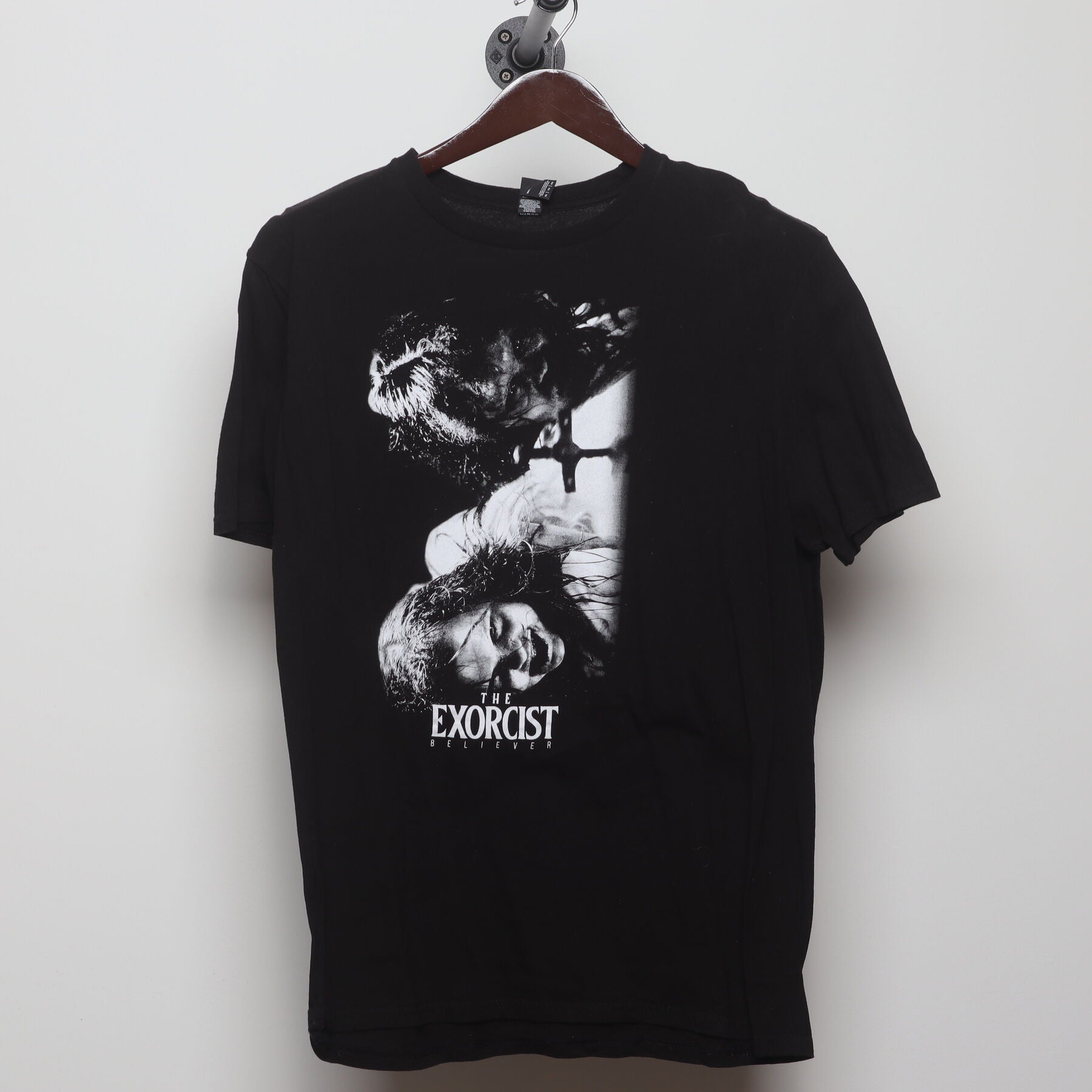 Front view of Vintage Y2K The Exorcist "Demonic Possession" T-Shirt - M