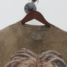 Close-up of the collar and tag on the Vintage Y2K The Mountain "Reggae Lion" T-Shirt - XL