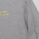 Close-up of the Right sleeve on the Vintage Y2K Tommy Bahama "Grill Sergeant" T-Shirt - L