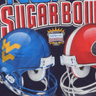 Close-up of the main graphic on the Vintage Y2K 2006 Nokia Sugar Bowl "Georgia vs West Virginia" T-Shirt - L