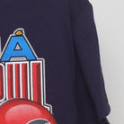 Close-up of the sleeve on the Vintage Y2K 2006 Nokia Sugar Bowl "Georgia vs West Virginia" T-Shirt - L