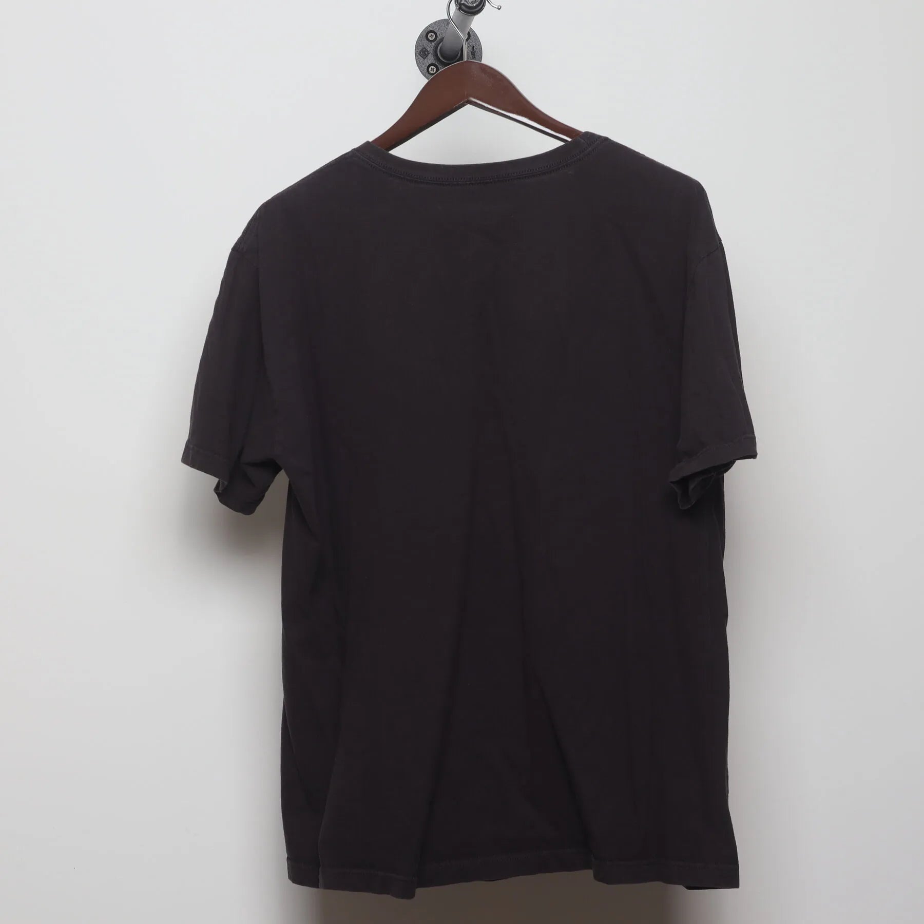 Back view of Vintage Y2K Adidas "Pixelated Bar Logo" T-Shirt - L