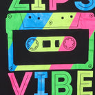 Close-up of the main graphic on the Vintage Y2K Akron Zips "Zips Vibe Cassette" T-Shirt - S