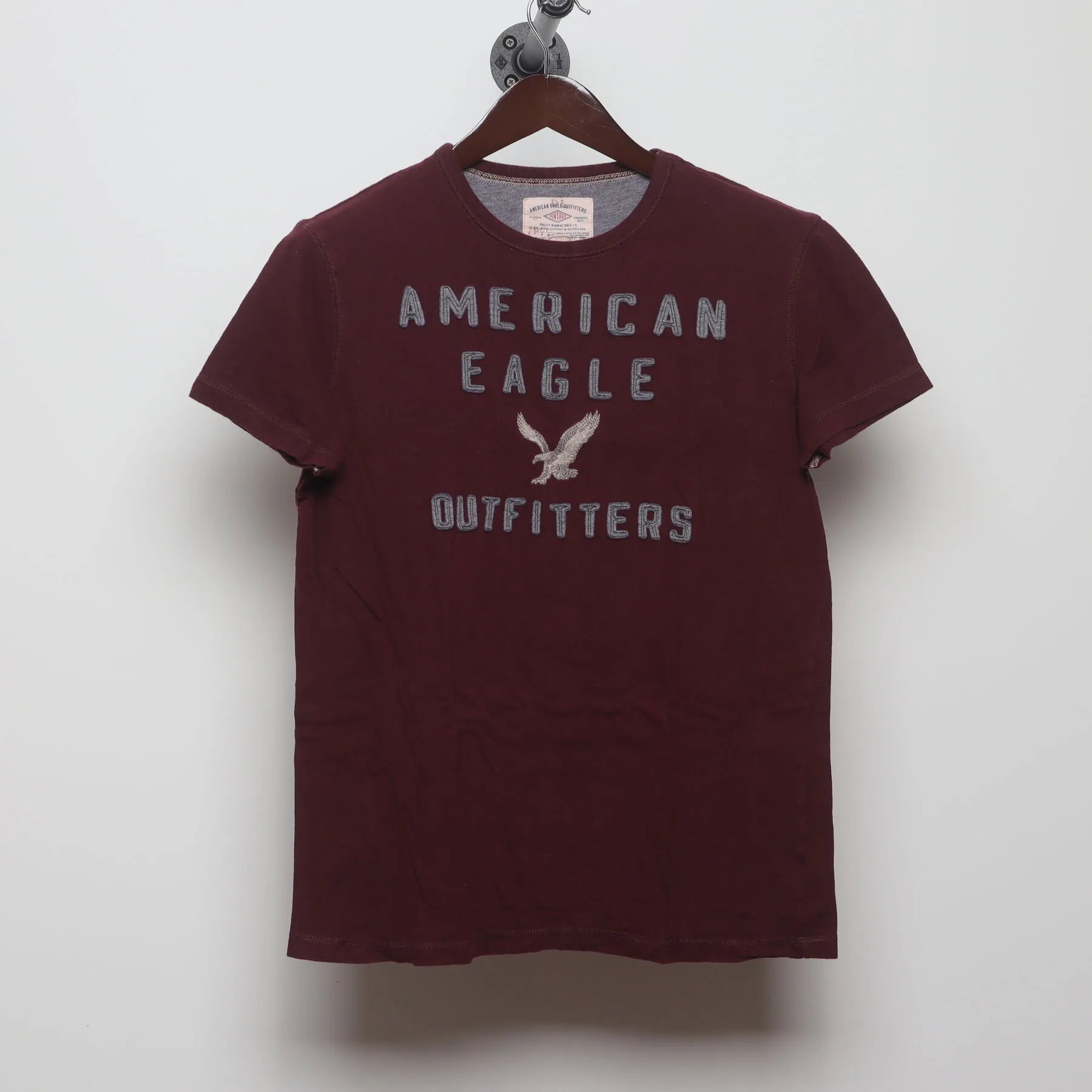 Front view of Vintage Y2K American Eagle Outfitters "Classic Logo" T-Shirt - M