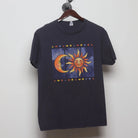 Front view of Vintage Y2K Anvil "Celestial Sun & Moon" T-Shirt - L