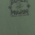 Close-up of the main graphic on the Vintage Y2K Baddest Mudrun "Welcome to the Badlands" T-Shirt - XL