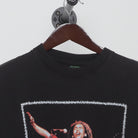 Close-up of the collar and tag on the Vintage Y2K Bob Marley "Live Performance" T-Shirt - M