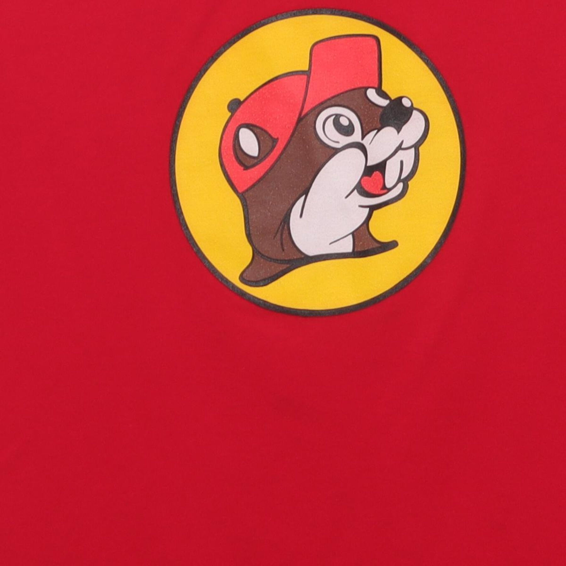Close-up of the main graphic on the Vintage Y2K Buc-ee's "Beaver Logo" T-Shirt - S