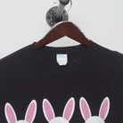 Close-up of the collar and tag on the Vintage Y2K Gildan "Bunny Emojis" T-Shirt - S