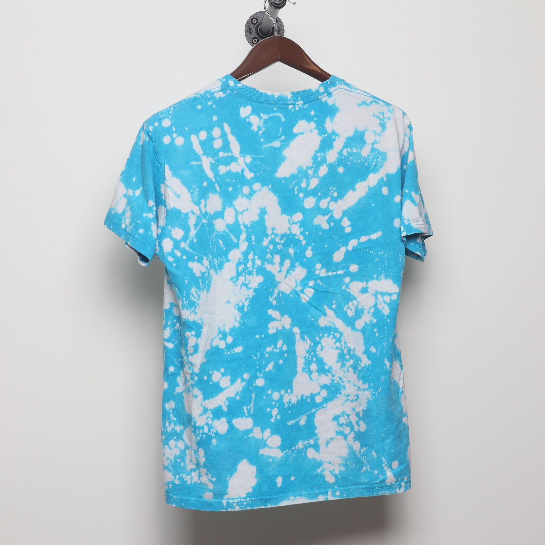Back view of Vintage Y2K Custom "Splatter Bleach Dye" T-Shirt - M
