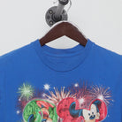 Close-up of the collar and tag on the Vintage Y2K Disney "2011 Florida Characters Fireworks" T-Shirt - S