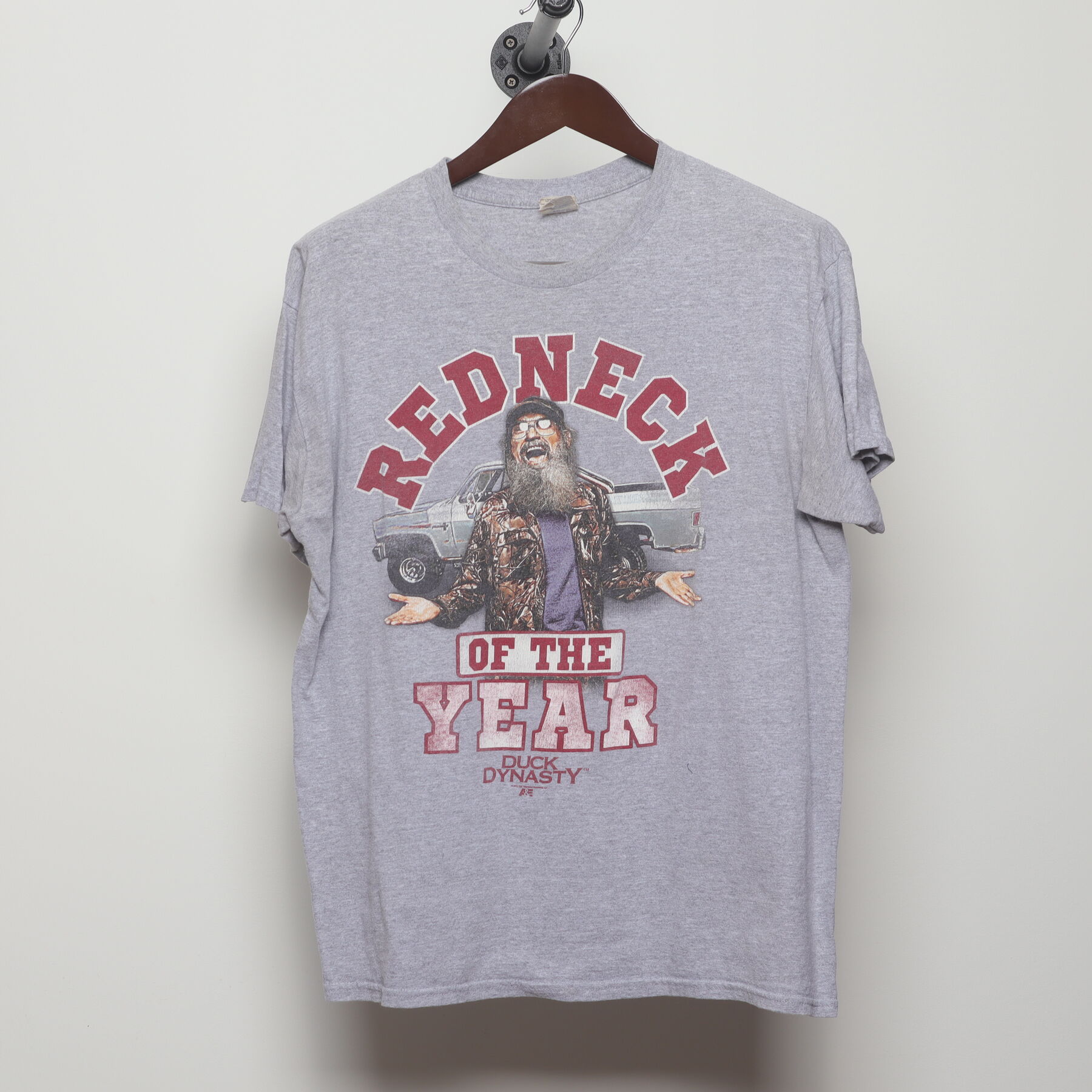 Front view of Vintage Y2K Duck Dynasty "Redneck of the Year" T-Shirt - L