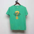 Front view of Vintage Y2K Ebbets Field Flannels "Clearing Question Marks" T-Shirt - M