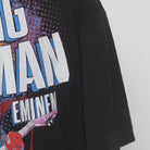 Close-up of the sleeve on the Vintage Y2K Eminem & Spider-Man "Marvel Comics Bootleg Rap Tee" T-Shirt - XL