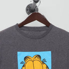 Close-up of the collar and tag on the Vintage Y2K Garfield "Meh." T-Shirt - M