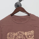 Close-up of the collar and tag on the Vintage Y2K Graphic "Teddy Bear Pile" T-Shirt - L
