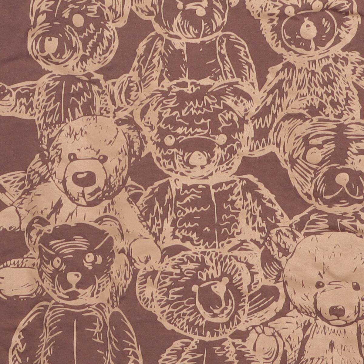 Close-up of the main graphic on the Vintage Y2K Graphic "Teddy Bear Pile" T-Shirt - L