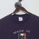 Close-up of the collar and tag on the Vintage Y2K Ireland Souvenir "Made In Ireland" T-Shirt - M