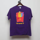Front view of Vintage Y2K McDonald's "Rainbow Fries" T-Shirt - M